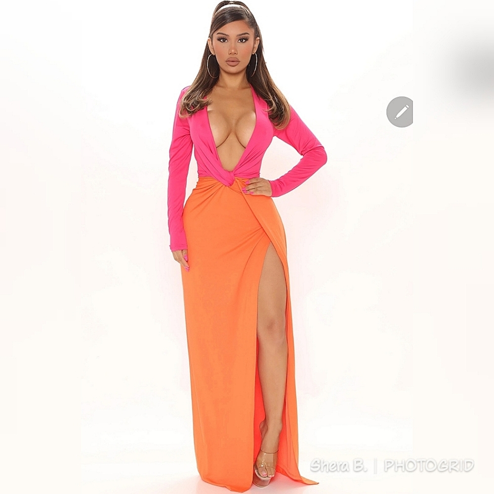 Colorblock Maxi Dress 👗